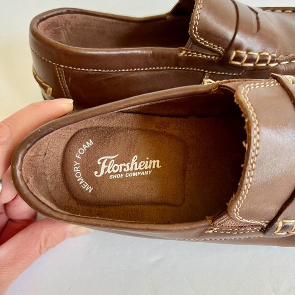 Florsheim Oxfords Brown Loafers Leather Dress Shoes Mens Size 5.5 EU 38.5 New main image 5